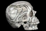 Realistic, Polished Picasso Jasper Skull #116709-4